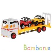 Трейлер инерц. с машинками, в ассорт. в пак. в кор.2*72шт | фото №0