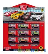 Машина металл СПОРТИВНЫЕ МАШИНЫ 9 см, в ассорт в диспл, кор. Технопарк уп-48шт в кор.9уп | фото №0