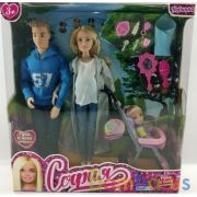 Кукла 29 см София беременная, Алекс, дочь и акс, в кор КАРАПУЗ в кор.12шт | фото №0