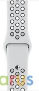 Спортивный ремешок для Apple Watch Nike+ 38/40 мм Protect Strap, цвета «чистая платина/чёрный» | фото №0