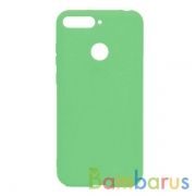 Силиконовый чехол Silky and Soft-Touch Huawei Honor 7C Pro (Green) (1) | фото №0