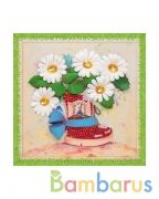 Набор для творчества мозаика из пайеток "Полевые ромашки" в кор.6шт | фото №0