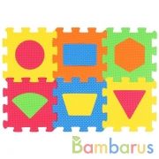 Коврик сборный Экран любимые герои, с фигурами, 6 эл., каждый 14*14см "Играем вместе" в кор.2*180шт | фото №0