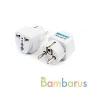 Универсальный переходник на европейскую вилку ( A+) White | фото №0