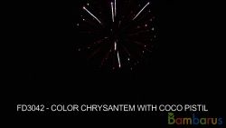 FD3042 (Шар 3") COLOR CHRYS.W/COCO PISTIL | фото №0