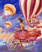 РИСОВАНИЕ ПО НОМЕРАМ НА ХОЛСТЕ, ВО СНЕ И НАЯВУ , РАЗМЕР 40*50 в кор.22шт | фото №0