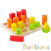 ЛОГИЧЕСКИЙ ИГРОВОЙ НАБОР  "СОРТЕР-ВКЛАДЫШ""ГЕОМЕТРИЯ" (17 ДЕТ.) в кор.10шт | фото №0