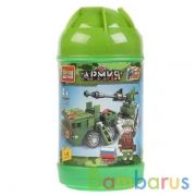 Конструктор "Город мастеров" армия: зрк, 142дет. в банке (русс. уп.) в кор.2*72шт | фото №0