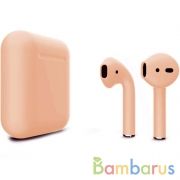 Беспроводные наушники Apple AirPods 2 Color (без беспроводной зарядки чехла) Персиковый | фото №0