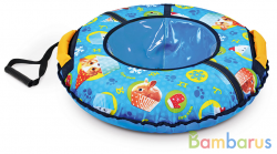 Надувная ватрушка (тюбинг) ТБ2К-95/ПА, Nika, 95см "Пушистая азбука" с автокамерой, уп.1 | фото №0