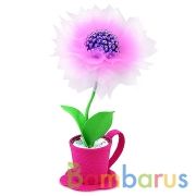 НАБОР ДЛЯ ТВОРЧЕСТВА ТОПИАРИЙ ИЗ ОРГАНЗЫ "ОЧАРОВАНИЕ" в кор.16шт | фото №0