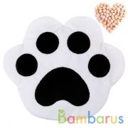 ИГРУШКА 3 В 1 С ВИШНЁВЫМИ КОСТОЧКАМИ "ЛАПА", БЕЛО-ЧЁРНАЯ в кор.18шт | фото №0