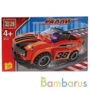Конструктор "Город мастеров" ралли: спорткар, с фигуркой, 121дет. в русс. кор. в кор.2*18шт | фото №0