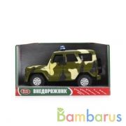 МАШИНА ИНЕРЦ. ВОЕННАЯ, СВЕТ+ЗВУК, ОТКРЫВ. ДВЕРИ 9076-C В РУСС. КОР. в кор.2*18шт | фото №0