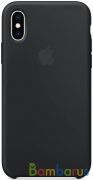 Чехол для Apple iPhone XS Silicon Case Protect (Черный) | фото №0