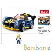 Конструктор пласт. машина с фигуркой, 154дет. в русс. кор. в кор.60шт | фото №0