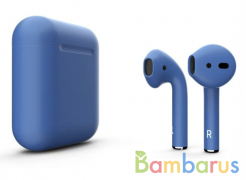 Беспроводные наушники Apple AirPods 2 Color (без беспроводной зарядки чехла) Голубой | фото №0