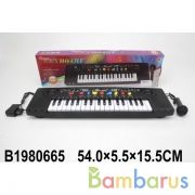 Электроорган  (220v/на бат.) с микрофоном 2037 в кор. в кор.36шт | фото №0