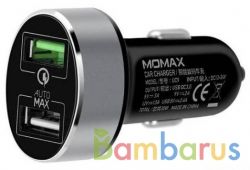 Автомобильное зарядное устройство MOMAX UC9 2xUSB Quick Charge 3.0 30W (Черный) | фото №0