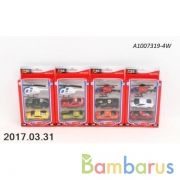 Набор из 2-х металл машин и 1 вертолета, в ассорт. в кор. в кор.2*144наб | фото №0