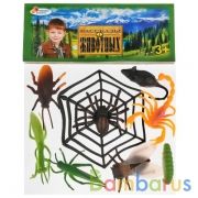 Игрушка пластизоль насекомые  в асс., пак с хэд ИГРАЕМ ВМЕСТЕ в кор.3*120шт | фото №0