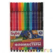 Фломастеры БУБА 12цв, трёхгран, пвх+карт Умка в кор.8*12шт | фото №0