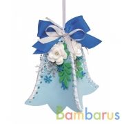 НАБОР ДЛЯ ТВОРЧЕСТВА КОЛОКОЛЬЧИК ИЗ FOM EVA ГОЛУБОЙ в кор.10шт | фото №0