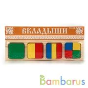 ДОСКА-ВКЛАДЫШ "ГЕОМЕТРИЯ КВАДРАТ " в кор.15шт | фото №0