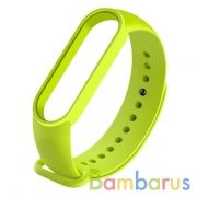 Сменный браслет Xiaomi Mi Band 5/6 однотонный (Салатовый) | фото №0