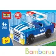 Конструктор полицейская машина, 51 дет. Город мастеров в кор.80шт | фото №0