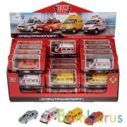 Машина металл СПЕЦТЕХНИКА, 7,5 см, в ассорт., кор. Технопарк уп-36шт в кор.2*4уп | фото №0