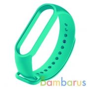 Сменный браслет Xiaomi Mi Band 5 однотонный (Мятный) | фото №0