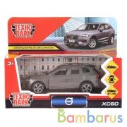 Машина металл "volvo xc60 r-desing" 12см, открыв. двери, инерц., серый в кор. Технопарк в кор.2*36шт | фото №0