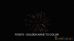 FD3070 (Шар 3") GOLDEN WAVE TO COLOR | фото №0
