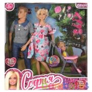 Куклы 29 см София берем,с алексом, дочкой,с акс руки и ноги сгиб в кор КАРАПУЗ в кор.12шт | фото №0