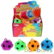 Игрушка ёжик "мяч футбольный" 4', свет, 3 цвета в пак. в дисплее "ИГРАЕМ ВМЕСТЕ" уп-12шт в кор.12уп | фото №0