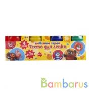 НАБОР "ТЕСТО ДЛЯ ЛЕПКИ" "MULTIART" СОЮЗМУЛЬТФИЛЬМ (4 ШТ.Х50 ГР.+ФОРМОЧКИ) В КОР. в кор.2*24шт | фото №0