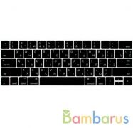 Накладка на клавиатуру i-Blason для Macbook Pro 13/15/16 TouchBar US + Русские буквы (Черная) | фото №0