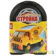 Конструктор "Город мастеров" стройка: бетономешалка, 36дет. в банке (русс. уп.) в кор.72шт | фото №0