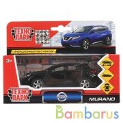Машина металл NISSAN murano 12 см, двери, багаж., инерц., черн., кор. Технопарк в кор.2*24шт | фото №0