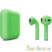 Беспроводные наушники Apple AirPods 2 Color (без беспроводной зарядки чехла) Зеленый | фото №0