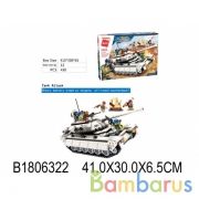 Конструктор пласт. танк с фигурками и аксесс., 430дет. в кор. в кор.12шт | фото №0