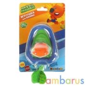 Игрушка пластизоль д/ванны Капитошка МИМИМИШКИ, Лодка+Кеша выс.5,4см, блистер в кор.48шт | фото №0