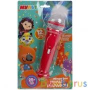 Микрофон мульт-марафон МУЛЬТ 25 песен,звуков,фраз.свет.блист.бат. Умка в кор.72шт | фото №0