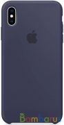 Чехол для Apple iPhone XS MAX Silicon Case Protect (Темно-синий) | фото №0