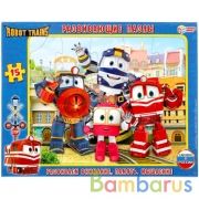 РАЗВИВАЮЩИЕ ПАЗЛЫ В РАМКЕ "УМНЫЕ ИГРЫ" РОБОТ ТРЕЙНС. (15 ДЕТ.) в кор.50шт | фото №0