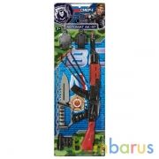 Автомат стреляет пулями с присосками, блист.20*85*5см ИГРАЕМ ВМЕСТЕ в кор.2*72шт | фото №0