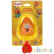Игрушка пластизоль д/ванны Капитошка Три кота, Лодка+Коржик выс.6см, блистер в кор.48шт | фото №0