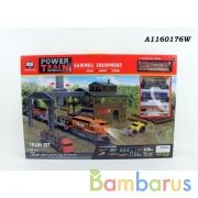 Железная дорога на бат. свет+звук с аксесс. в кор. в кор.2*6шт | фото №0