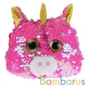 Кошелек для девочки, пайетки, 15*10см, цвет в ассорт. в пак. уп-12шт в кор.100уп | фото №0